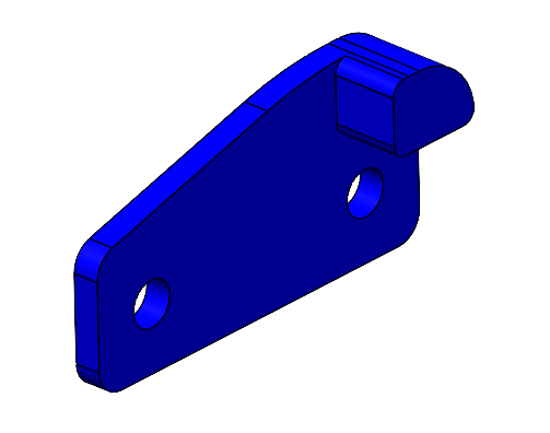 Limit Bracket Left Core XY 45 degrees