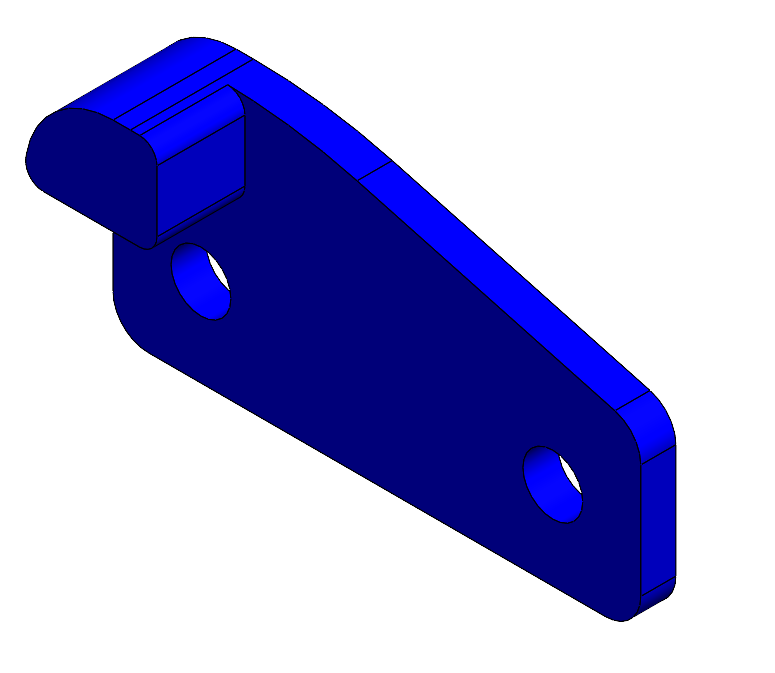 Limit Bracket Right Core XY 45 degrees