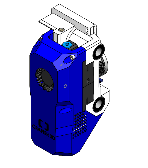 Assy Print Head assembly for Crafter M6 Crafter3D